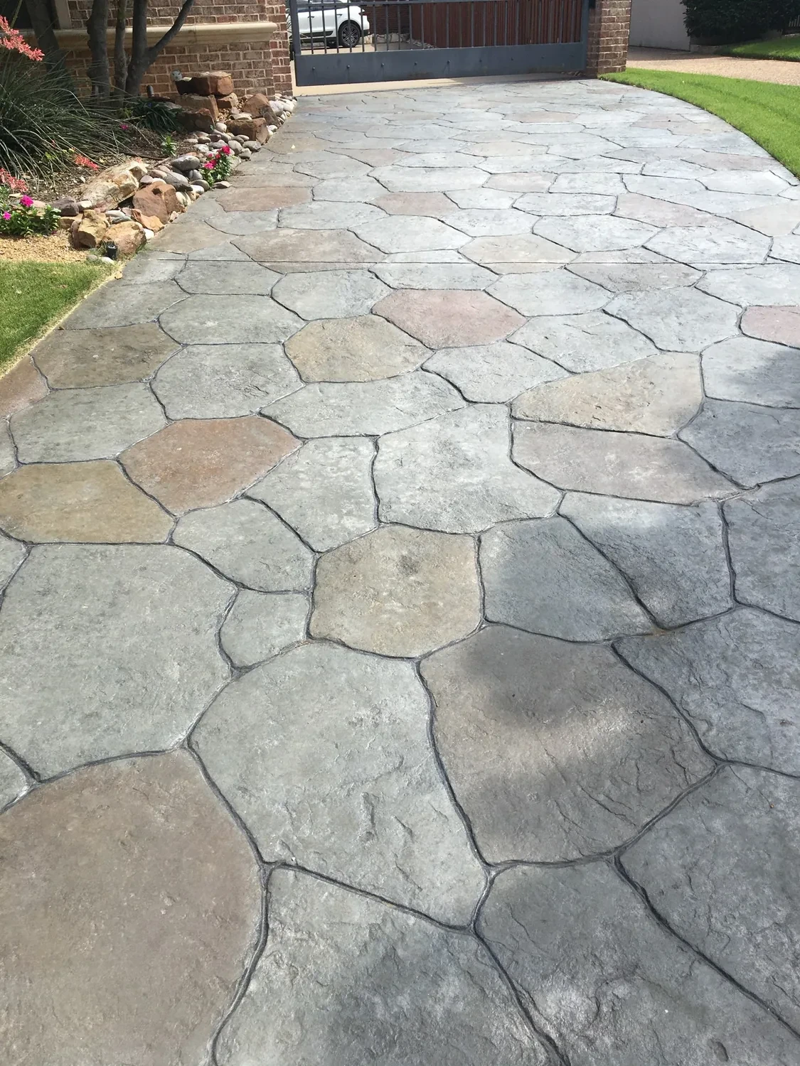 Stone look, slab discipline by Lucky&rsquo;s Concrete in Lubbock